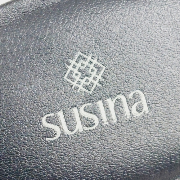 Susina Black Single Strap Slide Slipper Contemporary Sandals V638 - Picture 9 of 11